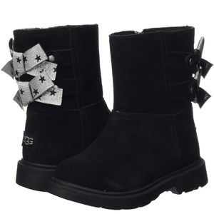 Ugg Toddler Girls’ Tille Suede Bows Details Boots